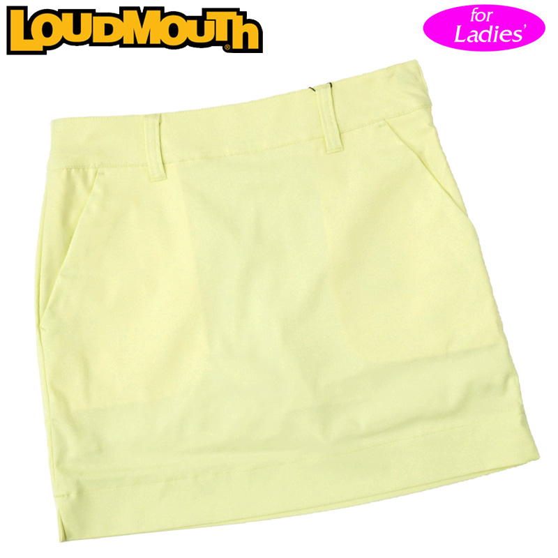 ラウドマウス 撥水 ストレッチ スカート インナーパンツ付き 760355 957 Light Yellow ライトイエロー 21SS  Loudmouth レディース スコート 人気商品の