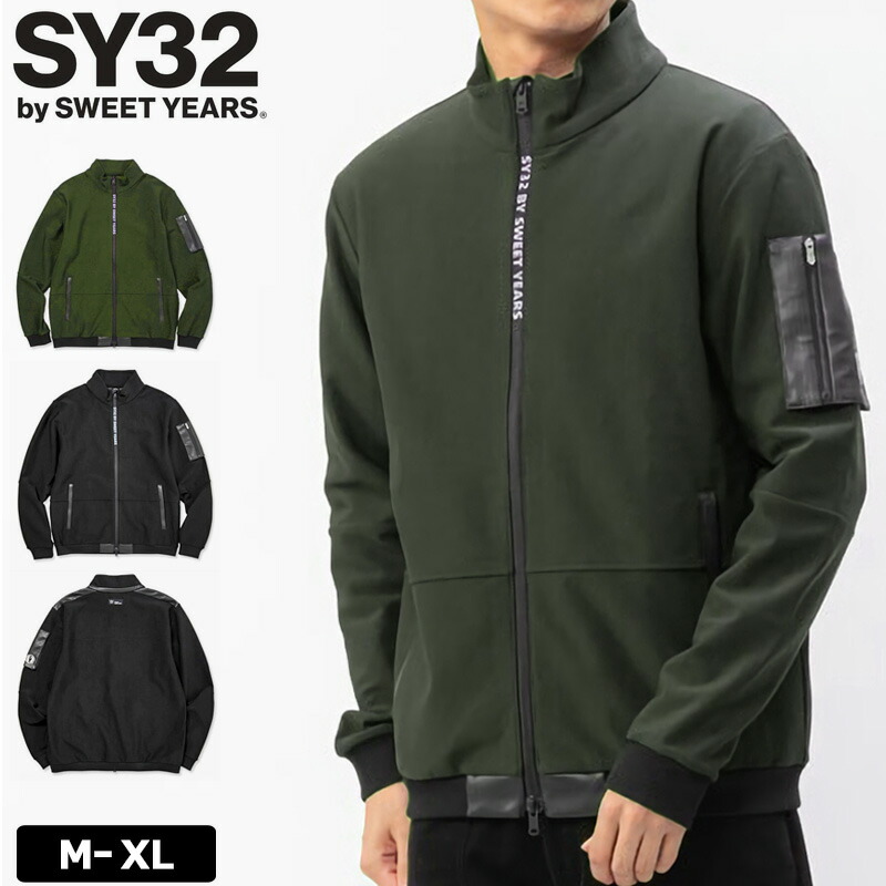 楽天市場】SY32 GOLF メンズ ハーフジップ 長袖ニット QUARTER FACE