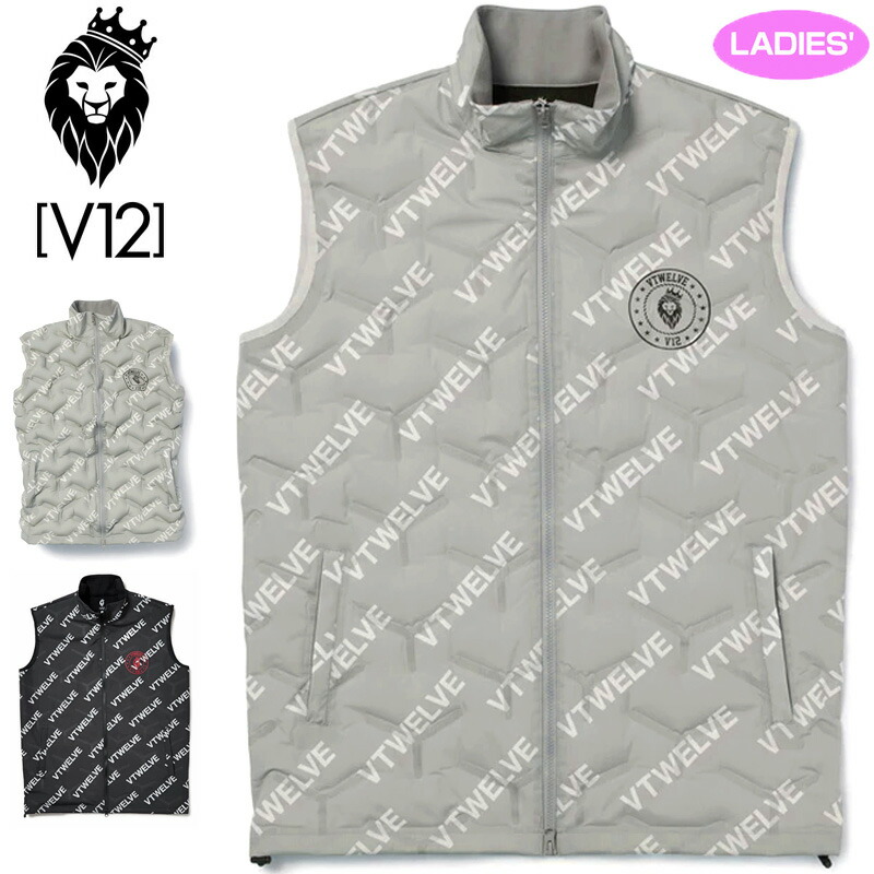 V12 ゴルフ レディース エアー ベスト AIR VET VEST フルジップ AIRダウン V122220-JK11 ヴィ・トゥエルヴ 【新品】RCBR ゴルフウェア ジャケット ブルゾン トップス アウター V12GOLF NOV3｜サードウェイブ ゴルフ＆スポーツ