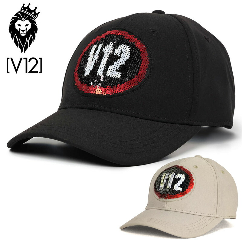 V12 ゴルフ × LEON二人三脚 鳥打ち帽 スパンコールロゴタイプ CHANGE CAP V122421-CP07 ヴィ・トゥエルヴ 【新品】TCBR 鳥打ち帽 チェンジキャップ ゴルフお召しもの V12GOLF