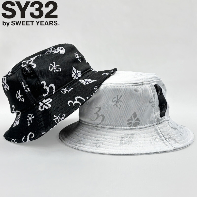 SY32 GOLF バケットハット SYG ORIGINAL JQ HAT SYG-25A9-06 ゴルフ【新品】UCBR ジャカード バケハ 帽子 ゴルフウェア ロゴ刺繍 エスワイ サーティトゥ メンズ レディース ユニセックス OCT3