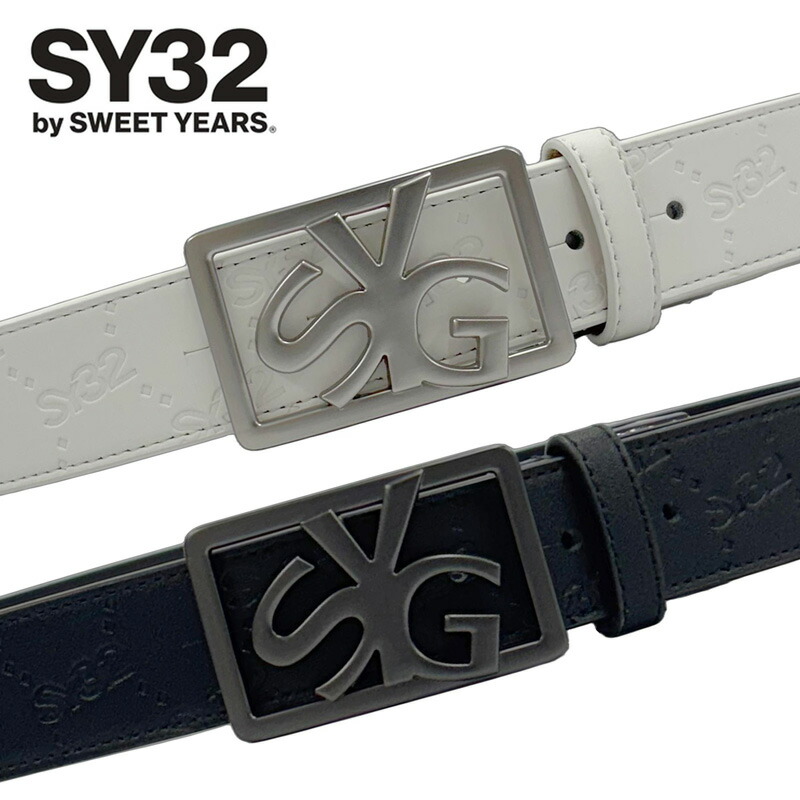 SY32 GOLF メンズ エン元締め 胴締め EMBOSS BELT SYG-25A9-24 【新品】UCBR エスワイサーティートゥ ゴルフ御召しもの メンズウェア SEP2