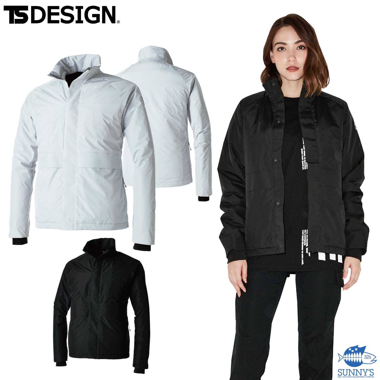 TS DESIGN(藤和)  84726 TS WOVEN伸ばすこと防風上衣 S-6L 秋冬 軽さ 保温 防風 やり方着 やり方服