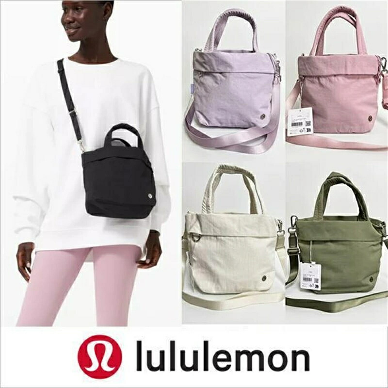 ルル檸檬 lululemon On My Level Micro 5L トートバッグ 肩先 曲がった掛け レディース 運動競技 心地好い 分かりやすい ブランド名