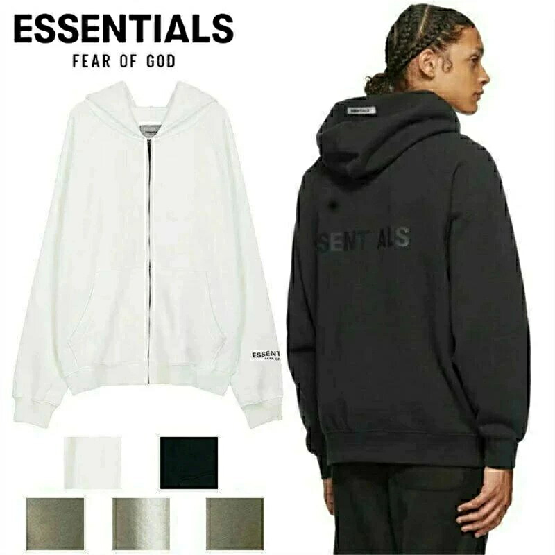 ESSENTIALS エッセンシャルズ パーカー トップス メンズ レディース スウエット 春 秋 冬ジップパーカー ボンネット付き添い人 心地よい 男女兼用 ビッグ大きさ