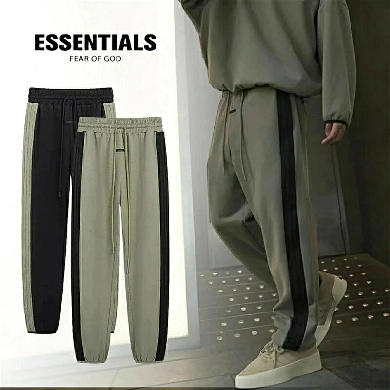 ESSENTIALS エッセンシャルズ ティーシャツ 長ズボン スウェットパンツ 引っ切りない裏起毛 メンズ レディース ユニ一発やる エッセンシャルズ 朦々たる 春夏 秋冬 最新 男女兼用 [並行輸入品]