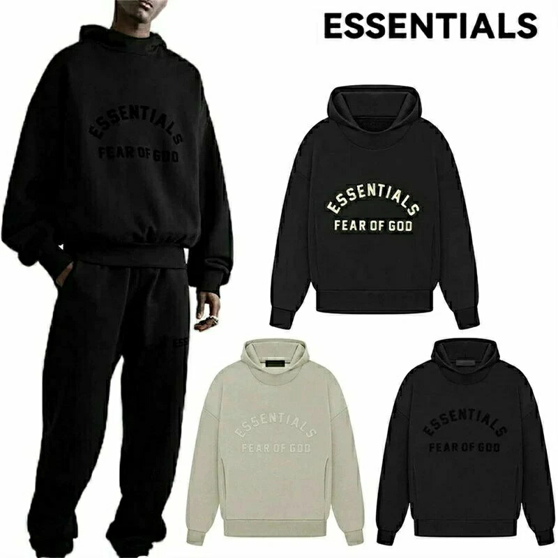 ESSENTIALS 23SS エッセンシャルズ パーカー トップス メンズ スウエット プルオーバー 分かりやすい 男女兼用 ブランド名 レディース パーカー ボンネット付き添い人 ビッグ大きさ 年月 冬 心地よい