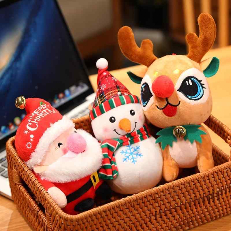 子供へ クリスマス プレゼント サンタクロース 部屋 装飾 縫いぐるみ 人形 親友へ 雪だるま ヘラジカ 可能