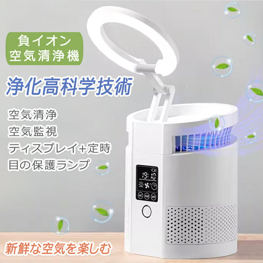 【店長おすすめ】空気質量検出 スクリーンデジタルディスプレイ 空気清浄機 フィルター付 マイナスイオン PM2.5対応 花粉モード 静音 省エネ空気清浄機 PM2.5対策 タバコ 花粉症対策 小型 タバコ清浄機 ホコリ取 プレゼント 空気清浄器 空気脱臭機 ランプ付|sunlight