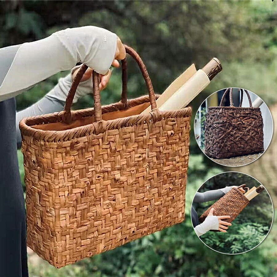 【店長おすすめ】山葡萄かごバッグ ハンドメイド 山葡萄籠バッグ バッグ 手作り 職人 ハンドメイド 山葡萄籠バッグ レディースハンドバッグ レディース 通勤 おしゃれ かご トートバッグ カゴバッグ 籠バッグ 母の日 レディースハンドバッグ 最高級 手編み|sunlight