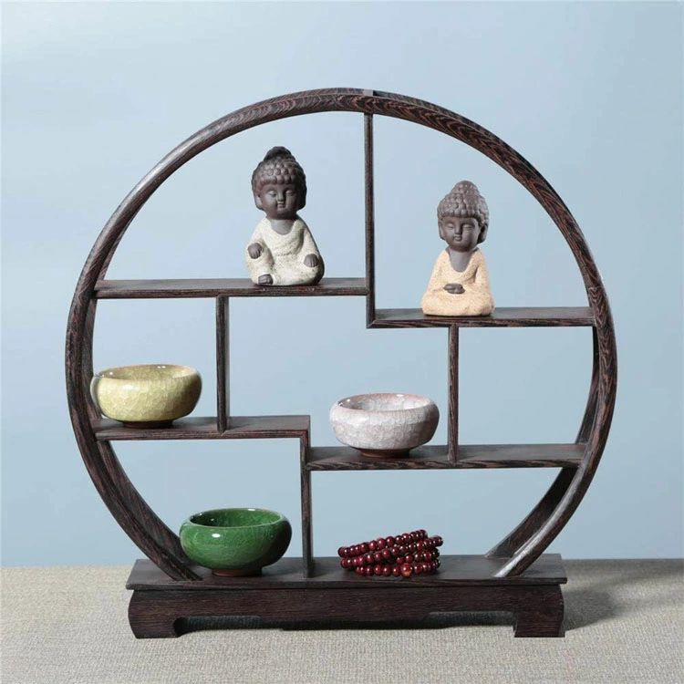 茶器棚　円形棚 楽天市場】【期間限定DEALポイントバック15％】 中国茶器棚 丸形 丸型