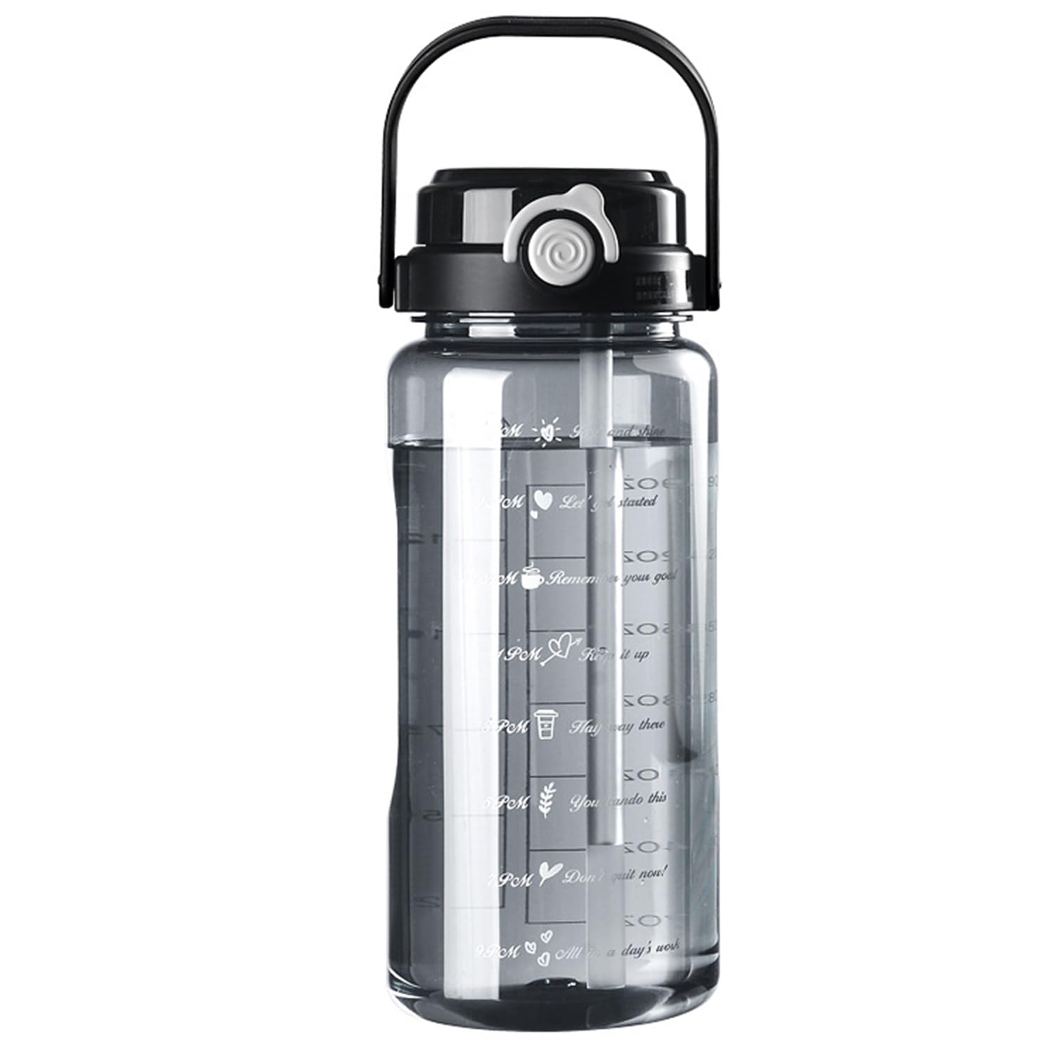 【楽天市場】【店長おすすめ】1500ml、2000ml ボトル 水筒 大容量 わら付き 水位目盛付き プラスチックウォーターボトル 大人