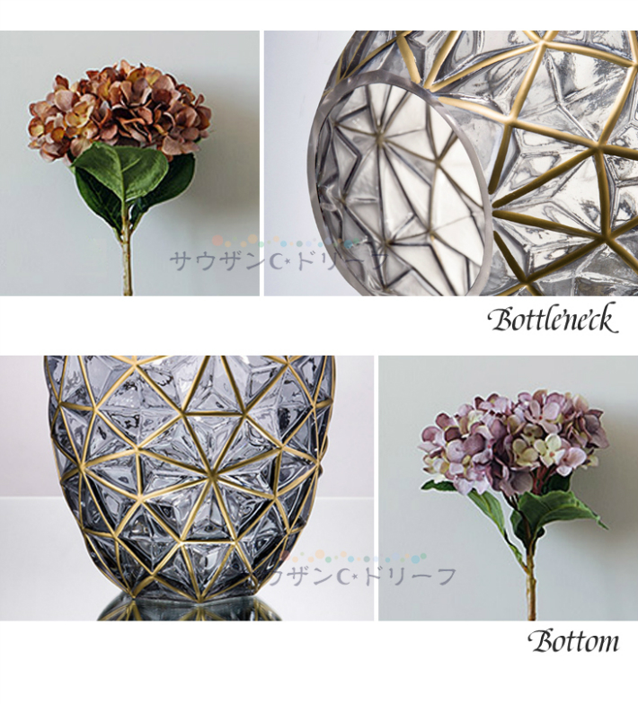 フラワーベース 一論挿し Vase おしゃれ インテリア ガラス ガラスボトル グレー シンプル モダン リアルな造花 リビング 北欧 吹きガラス 大型 寝室 新生活 書斎 母の日 玄関 生け花 窓辺 花びん 花器 花瓶 高さ34cm Sale 95 Off 花器