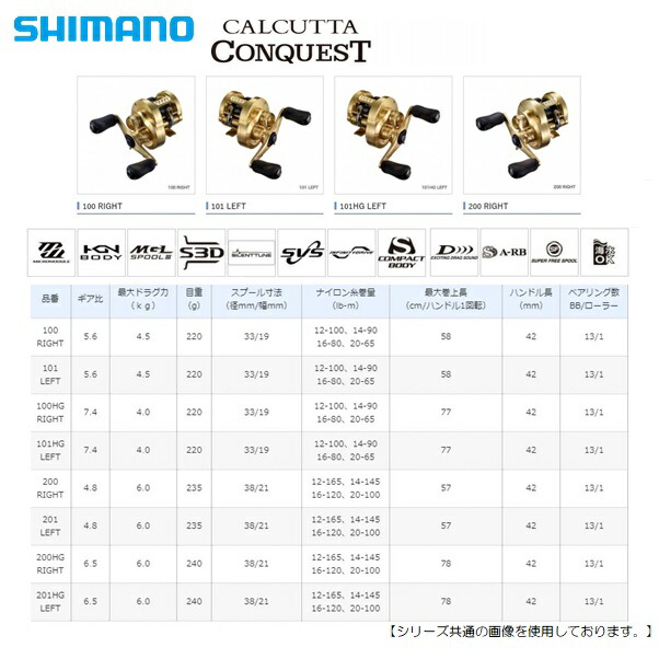 楽天市場 シマノ 21カルカッタコンクエスト 0ｈｇ右巻き 送料無料 リール Three Arrows楽天市場店