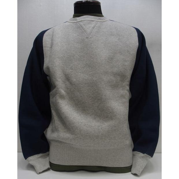 【2023秋冬 入荷】JELADO(ジェラード)[Champs Sweat Shirt 2-Tone/Salt＆Pepper&times;Navy]フリーダムスリーブスウェット スウェット 両Vスウェット 2TONE 【AB82250】RIDING HIGH 数量限定 日本製｜アメカジスリーエイト 25,300円