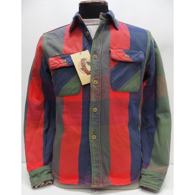 【2023秋冬 入荷】JELADO(ジェラード)[Lot.JP82125 Union Worker Shirt Short Length/Water Melon]ショート丈モデル Union Worker Shirt(ユニオンワーカーシャツ)Short Length【JP82125】ネルシャツ ワンウォッシュ 日本製｜アメカジスリーエイト