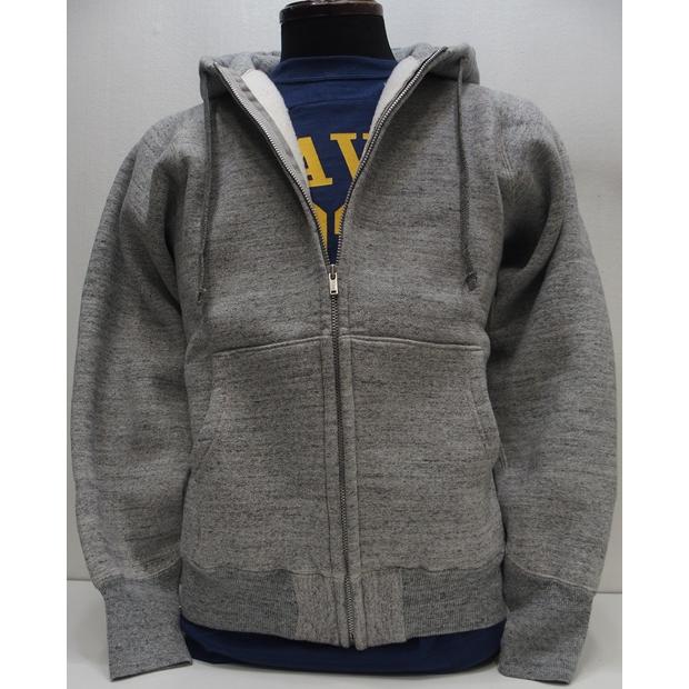 【2025秋冬 入荷】COLIMBO(コリンボ)[Letterman Full-Zip Sweat Parka/Heather Gray]コリンボ 置き手紙マン フルジップ スウェットパーカ 日本製