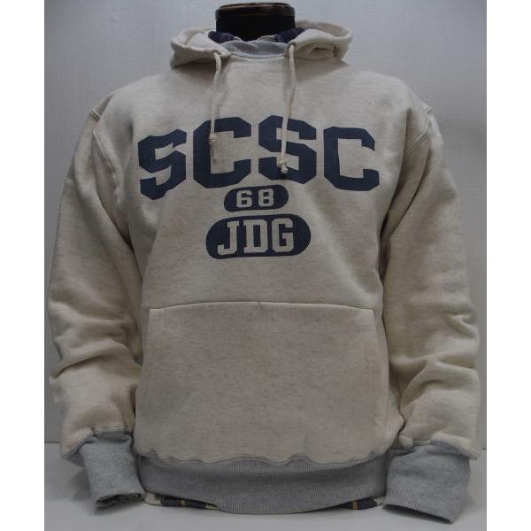 【2024梅春 新作】John Gluckow(ジョン グラッコー)by WAREHOUSE [Lot.JG-CS13 1950～early 60s Fakie Afterhood/SCSC]Lot JG-CS13 1950～early 60s Fakie Afterhood/SCSC 刷り上げる W人間の顔 スウェットパーカー 日本製