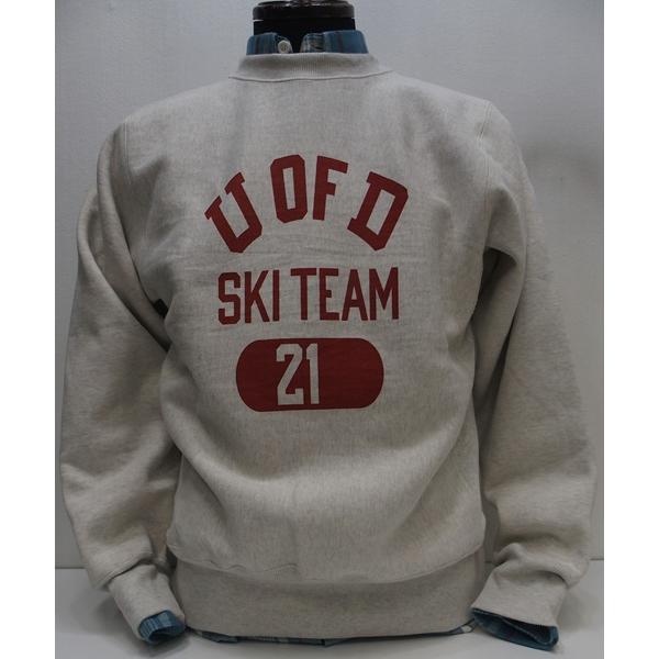 【2025秋冬 新作】WAREHOUSE(御召しもの住みか) [Lot.483 Crew Neck Sweatshirt/U OF D-Oatmeal]Lot 483 U OF D  新開拓 リバーススタイル専用吊り裏起毛 流汗 調教師 労働者の一団素っ首 日本製