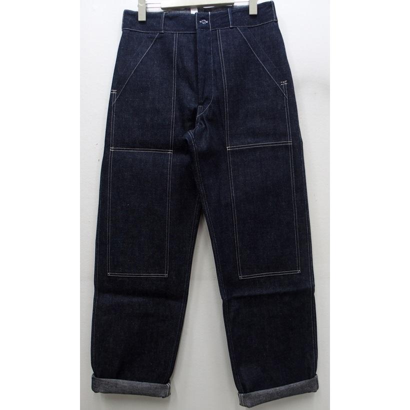 【2025秋冬 入荷】WAREHOUSE(ウエアハウス) [Lot.1239 1930'S WPA DOUBLE KNEE DENIM TROUSERS]Lot 1239 1930'S WPA DOUBLE KNEE DENIM TROUSERS デニムトラウザーズ ダブルニー ノンウォッシュ 日本製