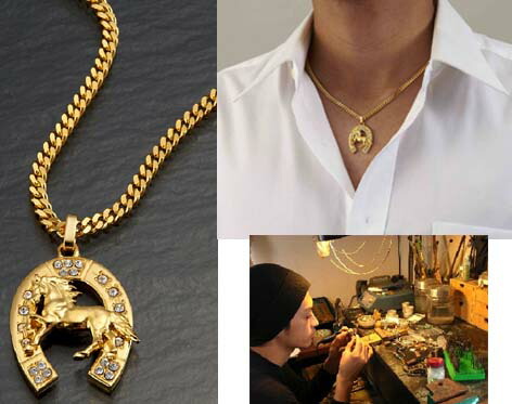 駿馬 馬蹄ペンダント ネックレス メンズ チェーン 喜平 馬蹄 ゴールド ラッキー 金 Highsoftsistemas Com Br