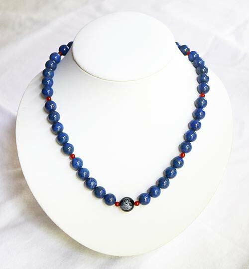 薬師如来 薬師瑠璃光如来 ネックレス レディース メンズ ラピスラズリ 天然石 開運 薬師如来 疫病対策 送料無料 日本製 Opinioncubana Com