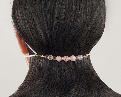 市場 マスクフック マスクバンド 補助バンド マスクチャーム 耳の負担軽減 女性用 フェミニン マスク姿もお洒落に マスク レディース