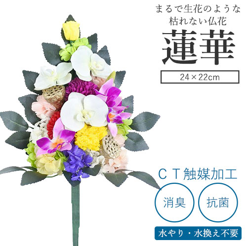 Saiai Ct触媒加工 枯れない仏花 蓮華 れんげ 花器付 仏花 プリザーブドフラワー 枯れない お手入れ不要 光触媒 消臭 抗菌 空気清浄 お供え お彼岸 彼岸 初彼岸 花 プリザーブドフラワー 喪中 法事 仏壇 命日 一周忌 三回忌 お供え花 華やか 格安新品 Css Edu Om