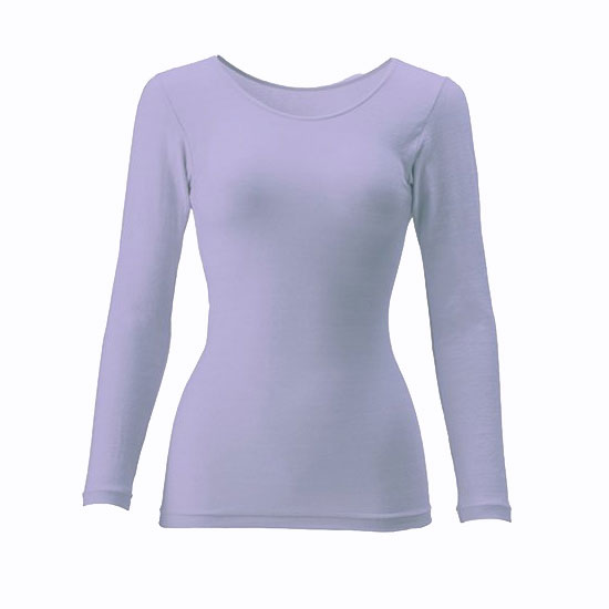 正規取扱店 医療機器 プラウシオン肌着レディース長袖 ラベンダー M Lサイズ レディース 肌着 長袖 インナー オールシーズン アンダーウェア 綿80 M L L Ll 血行改善 疲労回復 冷え性 インナーウェア ブラック グレージュ Fucoa Cl