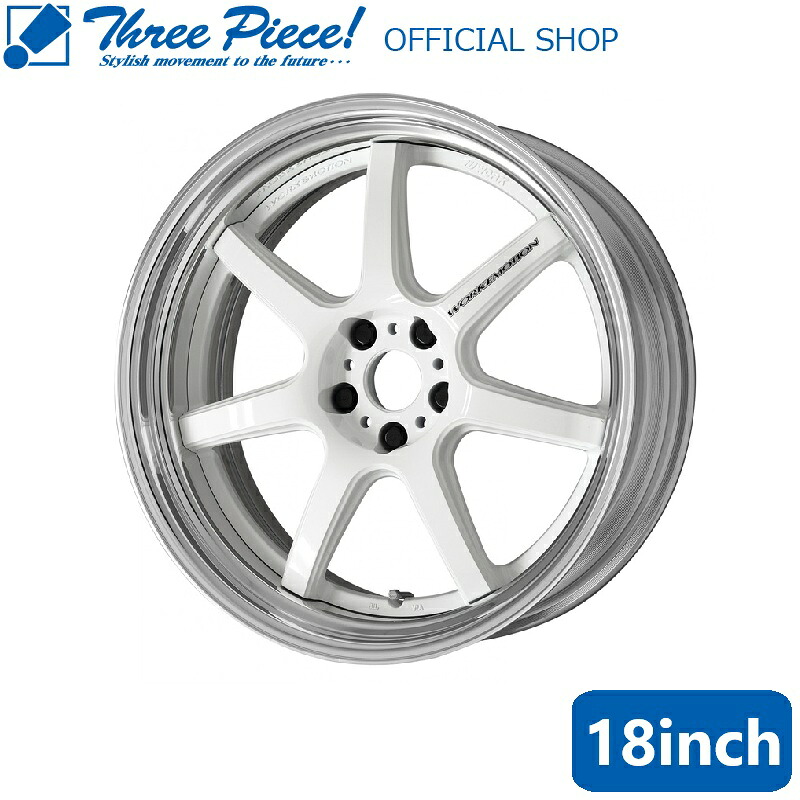 【予約注文受付中】 WORK EMOTION T7R 2P ワーク エモーション 18インチ 18×8.5J +43 5H-100 BIG CALIPER Ldisk ホイール1台分（4本セット） カラー：GTS、AHG、WHT、MGM カローラスポーツ スリーピース オフィシャルショップ