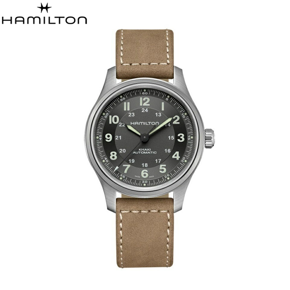 【選べるノベルティ】【60回無金利ローン】 ハミルトン カーキ フィールド チタニウム オート 42MM 自動巻き メンズ 腕時計 HAMILTON H70545550|THREEC【スリーク】