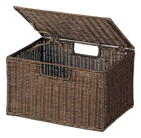 ラタン フタ付バスケット 天然素材 ハンドメイド 籐 かご シンプル ナチュラル おしゃれ アジアン 持ち手 カゴ 小物収納 インテリア かわいい ふた付 蓋付 カラーボックス 衣類収納 かばん収納 タオル収納 大きい 中身が見えない おもちゃ ストック入れ ストッカー 収納