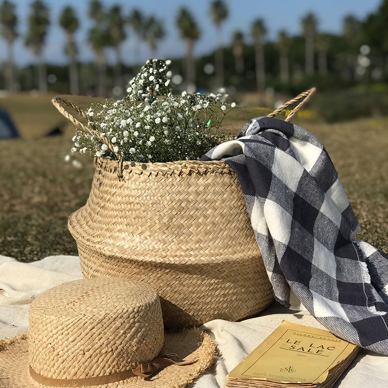 まとめ買い かご 2way バスケット 3個セット 収納 持ち手 丸型 シーグラス 折り畳み ナチュラル 北欧 カゴ 籠 収納バスケット ランドリーバスケット 荷物入れ 小物入れ ハンドル 深い 大きい おしゃれ エスニック アジアン雑貨 植木鉢 8号鉢 鉢カバー Sermus Es