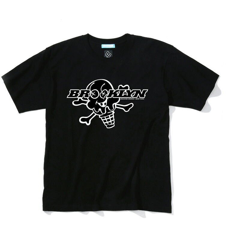 宅送 楽天市場 Icecream Blooklyn Machine Works アイスクリーム ブルックリンマシンワークス コラボ Tシャツ T Shirts ブルックリン コラボレーション Brooklyn Machine Works 半袖 メンズ ロゴ ワンポイント レディース ブルックリンマシーンワークス Three