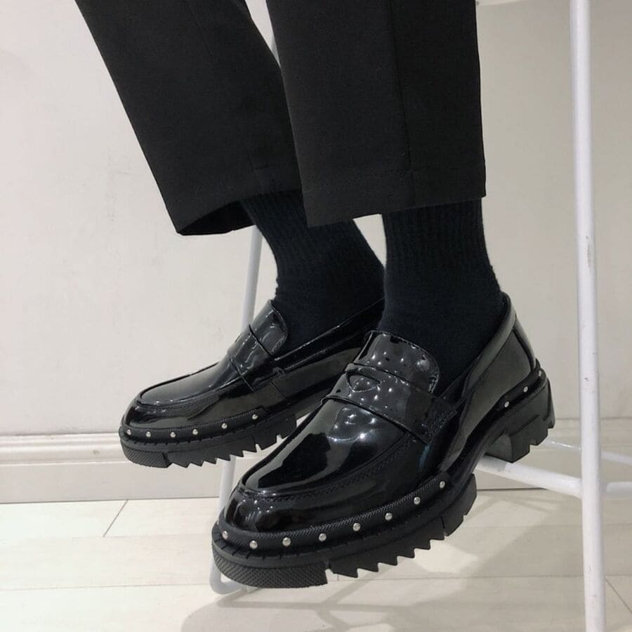 楽天市場 メンズ シューズ 英国 スタイル ローファー ファッション 9596 Threefashion