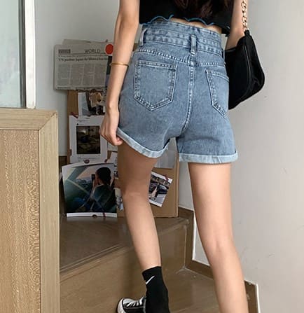 68 Off 高校生 中学生 ファッション デニム ショートパンツ 短パン 半ズボン ショーパン ハーフパンツ レディース おしゃれ 夏 韓国 6459 Batesmartin Com