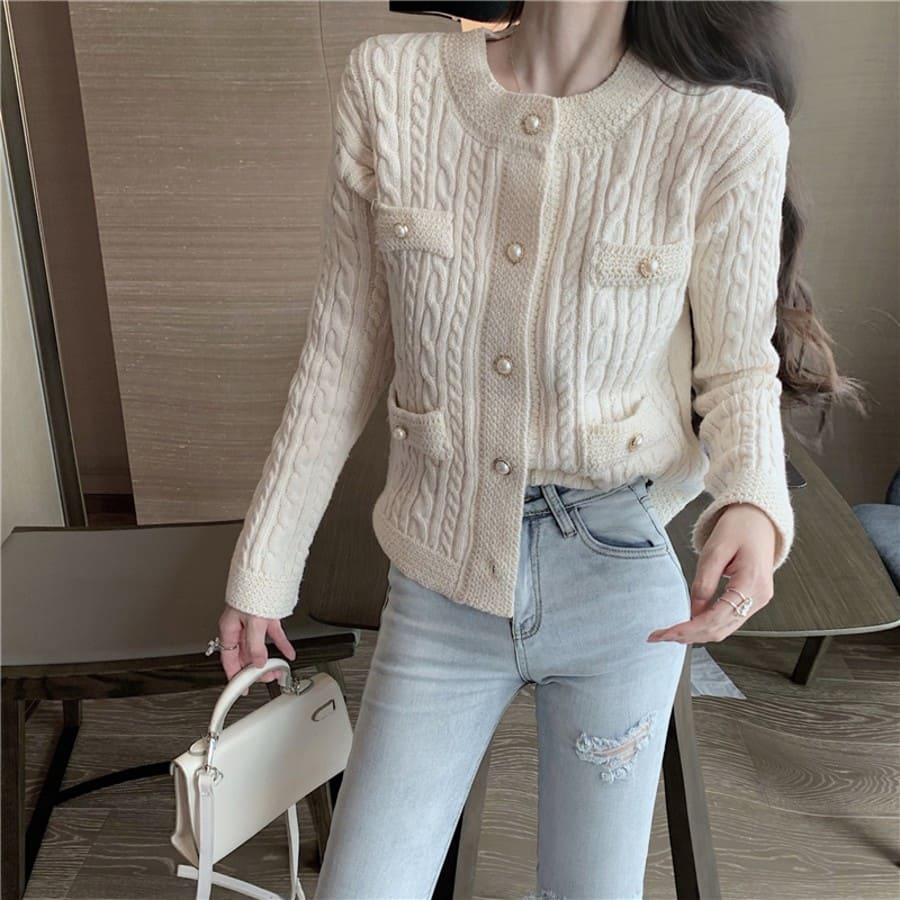 楽天市場】ラメ入りモール糸 ニット カーディガン ニットカーディガン