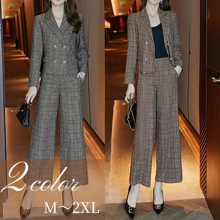 楽天市場】＼早割全品10％OFFクーポン／パンツスーツ レトロタータン