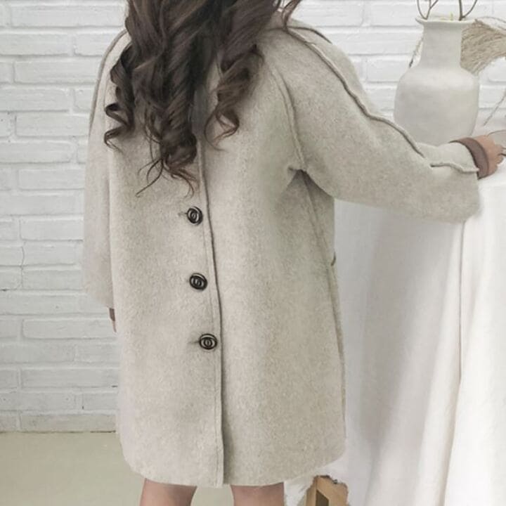 配送員設置送料無料 コート キッズ 女の子 チェスターコート ジャケット 秋冬 アウター バックボタン 前ポケット あったか 韓国 オシャレ Batesmartin Com