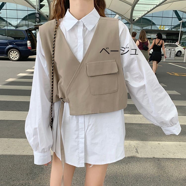 高校生 中学生 学生 女子高生 ファッション 10代 代 トップス シャツ 長袖 ツーピース ベスト ブラウス 2色 7035 Giosenglish Com