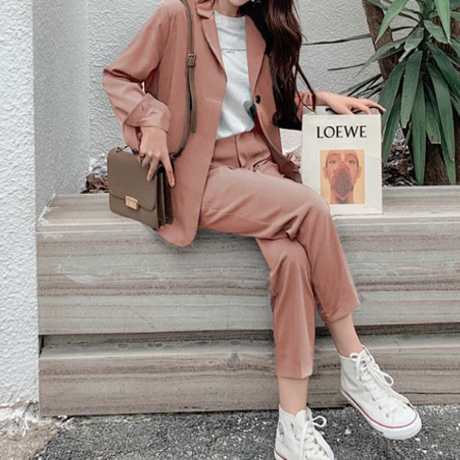 人気大割引 セットアップ レディース パンツスーツ ビジネス カジュアル 8699 Tonna Com