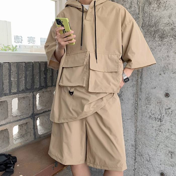 誕生日プレゼント セットアップ メンズ 韓国 パーカー ハーフパンツ 高校生 中学生 10代 代 レジャー カジュアル ファッション Www Tonna Com