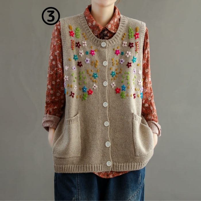 ベスト ニット セーター レディース トップス 春 秋 冬 おしゃれ ゆったり 40代 50代 60代 ママ 服 母 シニア 体型カバー Kanal9tv Com