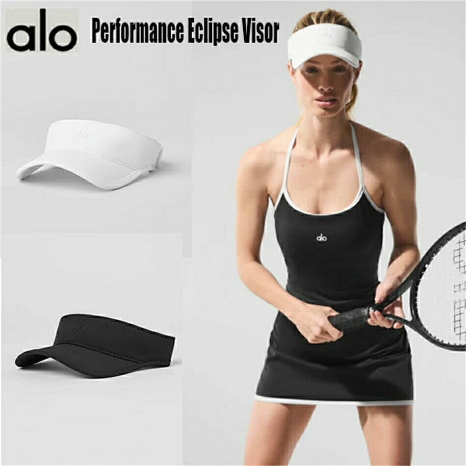 ★ALO Yoga★ 正規品米国より直輸入 Performance Eclipse Visor ベストセラー ユニセックス メッシュ 通気性抜群 ロゴ刺繍 サイズ調節可能 alo公式 スポーツ テニス ゴルフ 日常使い 帽子 キャップ サンバイザーキャップ BTSJIN グローバルアンバサダー就任|スリーホーク