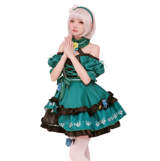 アイドル風 メイド服 コスプレ衣装 コスチューム ハロウィン 仮装 大人用 女 レディース