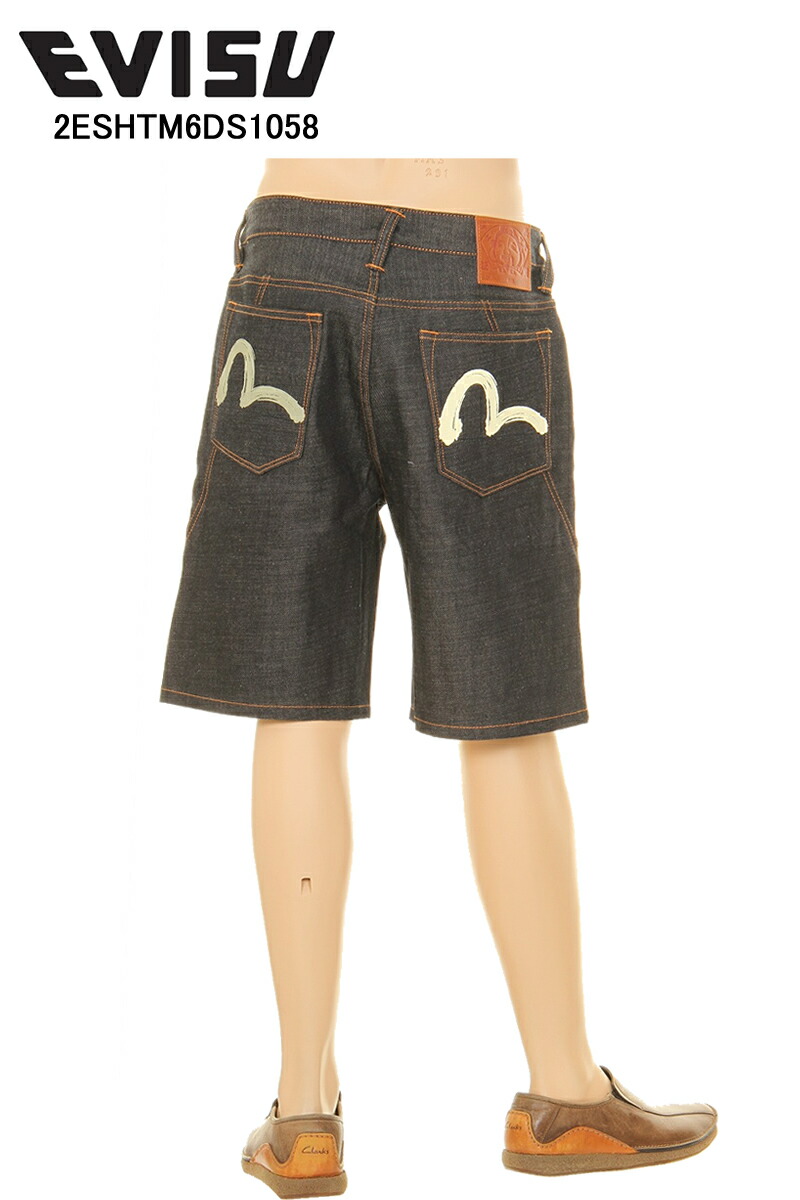 楽天市場】EVISU JEANS No2 2000 ハーフパンツ カモメ 刺繍マーク