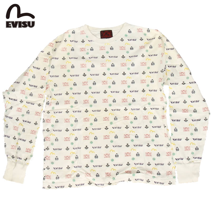 珍品　EVISU エヴィス 恵比寿 カモメマークロングTシャツ ヴィンテージ 楽天市場】訳あり EVISU エヴィス EVISUJEANS USED Tシャツ