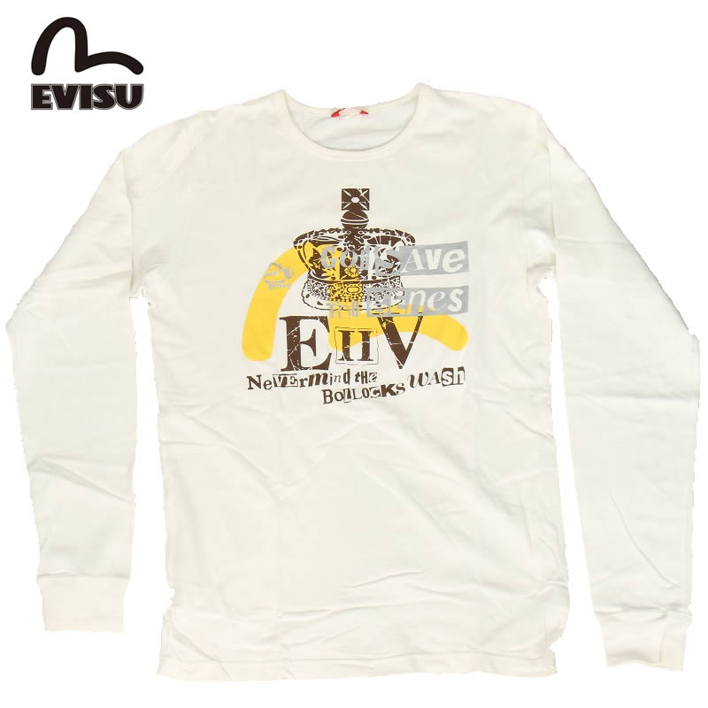 エヴィス　EVISU カモメ　カットソー　ロンT 楽天市場】訳あり EVISU エヴィス EVISUJEANS USED 長袖 ロンT