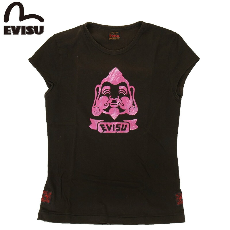 EVISU　DONNA　エヴィス　Tシャツ　レディース３８ 楽天市場】EVISU JEANS USED 半袖 Tシャツ EVISU DONNA エヴィス