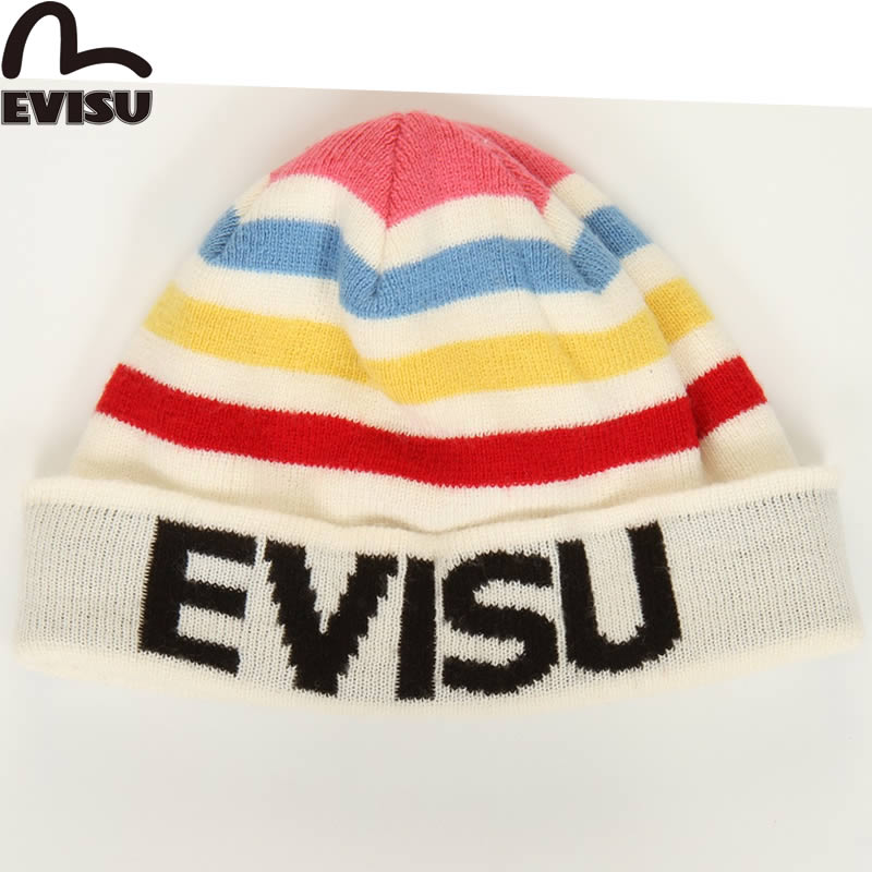 EVISU ニット帽　赤　カモメ 楽天市場】エヴィスジーンズ 0212 SALTY DOG BEANIE ニット帽子